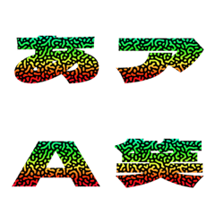 Cut-Emoji Deco Text(Kana/Alphanum) 371