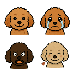 Real Dog Emoji vol.2 Toy Poodle