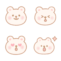 可愛小熊熊的每日情緒-奶茶色