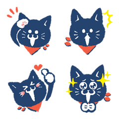 Black cat Jean emoji 01
