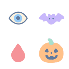 Emoji DukDik Pastel Halloween TH