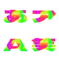 Cut-Emoji Deco Text(Kana/Alphanum) 380
