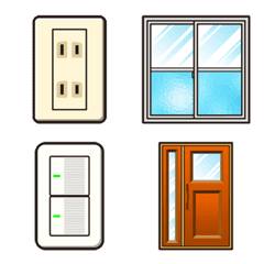 部屋の内外にあるもの