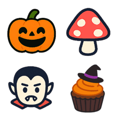 秋＆ハロウィン用リアクション絵文字
