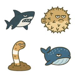 海や川の魚たちの絵文字です2