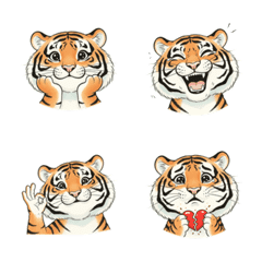 อิโมจิสุดคิวท์คำรามลั่นของเจ้าเสือน้อย