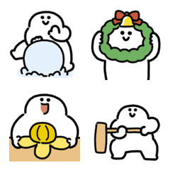 にっこりマンの冬 動く絵文字