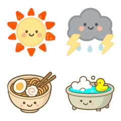 毎日使えるほんわか秋冬絵文字