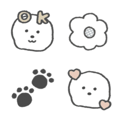 ビションフリーゼ絵文字1