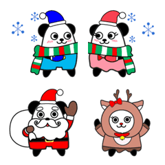 Winter emojis of Pankun and Panchan