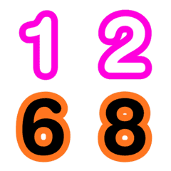 ชุด รวม อิโมจิ ตัวเลข 1