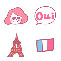 Cute French style Emoji
