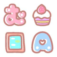 マシュマロもじ♡ひらがなカナ♡英数字