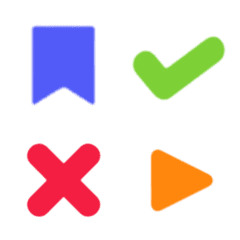 อิโมจิ : สัญลักษณ์ ไอค่อน ทำงาน สีชัดๆ