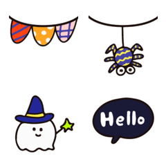 Kawaii Halloween Party Emoji