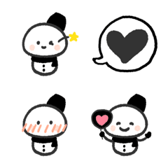 black SnowMan winter