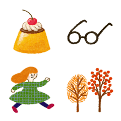 いろどり絵文字２♡秋