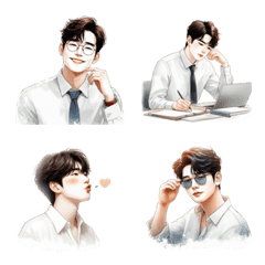 我心中的帥哥表情符號 1