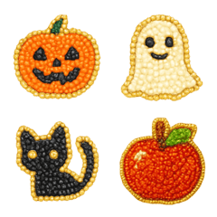 Halloween & Autumn Beaded embroidered