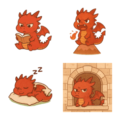 Grumpy Red Dragon