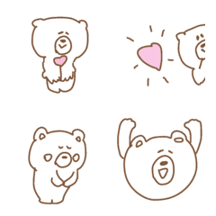 Cute, bear, simple