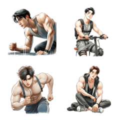 健身男表情符號 2