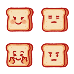 可愛好吃的吐司(紅色)