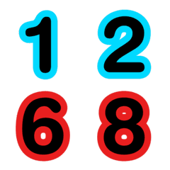 ชุด รวม อิโมจิ ตัวเลข 2