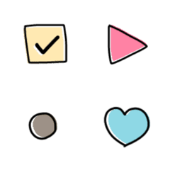 お知らせに使える便利な記号（カラフル）