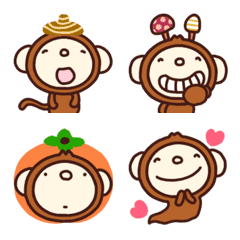 yuko's monkey (autumn) Emoji