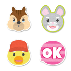 にこにこ どうぶつ ステッカー 7