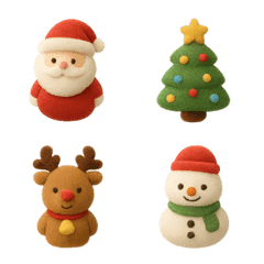 Fluffy flocking Christmas