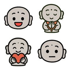 Cute Jizo statues Emoji.