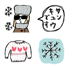 冬のふざけた絵文字2