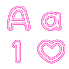 손글씨 알파벳(분홍)