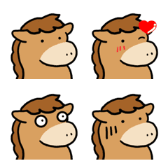 馬の絵文字(静止画)