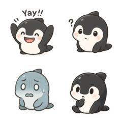 もちもちシャチの大暴走ギャグ絵文字