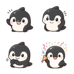 もちもちシャチのぷにぷに絵文字