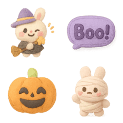 ฮาโลวีนกระต่ายน่ารัก