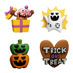 HalloweenSweets monster emoji 3D