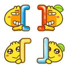 柑仔 - 字母數字符號表情貼