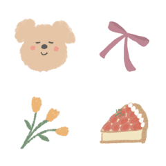 Cute toy poodle Emoji .