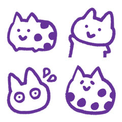 Emoji_CAT Purple   ver.