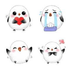 Emoji Burung Ekor Panjang Berbulu