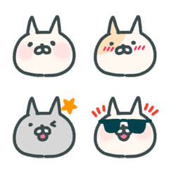 Long-eared cat (easy-to-use emoji)