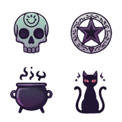 Dark Magic Occult Icons – LINE表情貼 | LINE STORE