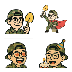 我不是戰士啦 (黃金鏟表情貼)