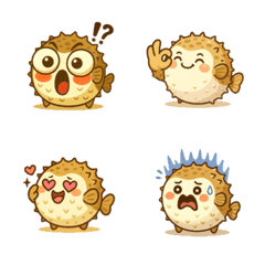 ぷくぷくフグのゆる絵文字