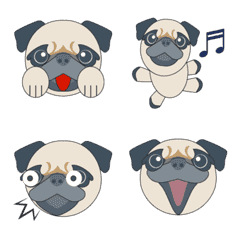 Move! Pug emoji