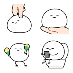 只是一顆麻糬的動態表情貼 6